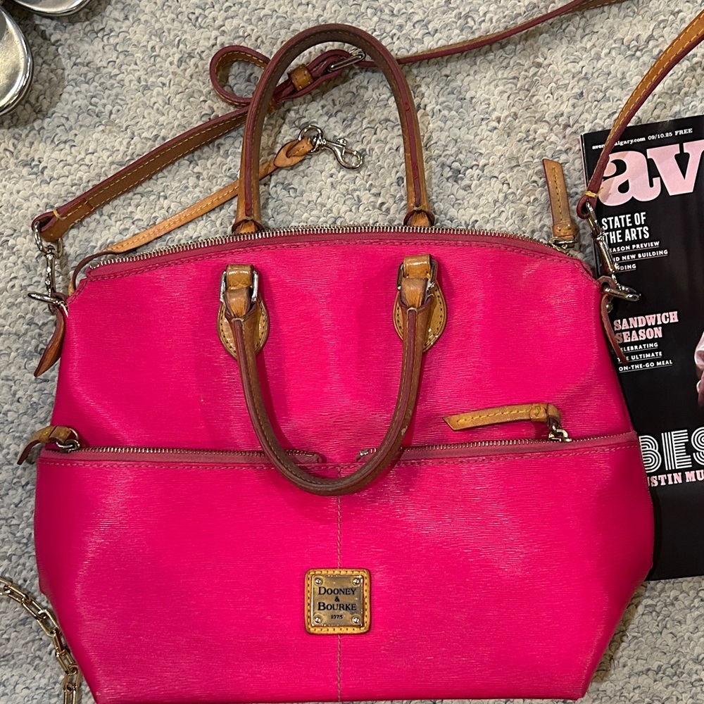 Dooney & Bourke Fuchsia Satchel